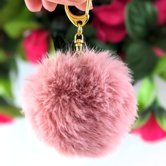 2/$15 | Faux Pom Pom Purse Charm | Brand  New | Various Colours available - Picture 1 of 7